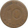 ФРГ. 10 пфеннигов 1991 год. (D) 