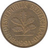  ФРГ. 10 пфеннигов 1991 год. (D) 