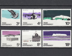 Набор марок. Новая Зеландия. Территория Росса 1972 год. Виды территории Росса (1972-1979). (6 марок)