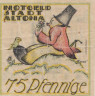  Бона. Германия. Альтона 75 пфеннигов 1921 год. Нотгельд. (F) 
