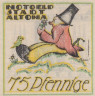  Бона. Германия. Альтона 75 пфеннигов 1921 год. (вариант 1) Нотгельд. (XF) 