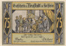 Бона. Германия. Нойштадт-ин-Хольштайн 75 пфеннигов 1921 год. Пляж. Нотгельд. (XF) 