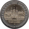  Германия. 2 евро 2007 год. Шверинский Замок, Мекленбург-Передняя Померания. (A) 