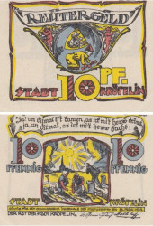 Бона. Германия. Крёпелин 10 пфеннигов 1922 год. Нотгельд. (XF)