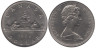  Канада. 1 доллар 1969 год. Индейцы в каноэ. 