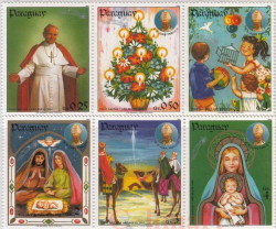 Набор марок. Парагвай. Рождество 1983 - Новый год 1984. 6 марок.