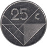  Аруба. 25 центов 1988 год. 
