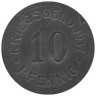 Германия. Мюнстер. 10 пфеннигов 1917 год. Нотгельд. 