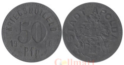 Германия. Апольда. 50 пфеннигов 1918 год. Нотгельд.