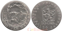 Чехословакия. 100 крон 1984 год. 150 лет со дня рождения Яна Неруды.