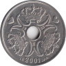  Дания. 5 крон 2001 год. 