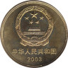  Китай. 5 юаней 2003 год. Храм Конфуция в Цюйфу. 