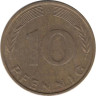  ФРГ. 10 пфеннигов 1991 год. (A) 