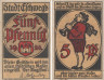  Бона. Германия. Эшвеге 5 пфеннигов 1920 год. Трубач. Нотгельд. (VF) 