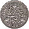  Великобритания. 3 пенса 1936 год. 