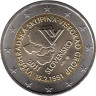  Словакия. 2 евро 2011 год. 20 лет формирования Вишеградской группы. 