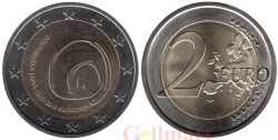 Словения. 2 евро 2013 год. 800 лет со дня открытия пещеры Постойнска-Яма.