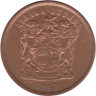  ЮАР. 5 центов 1997 год. Африканская красавка. 