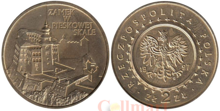  Польша. 2 злотых 1997 год. Замок Песковая Скала. 