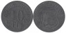  Германия. Апольда. 10 пфеннигов 1918 год. Нотгельд. 