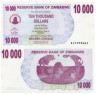  Бона. Зимбабве 10000 долларов 2006 год. Руины Великого Зимбабве. (Пресс) 