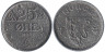  Норвегия. 25 эре 1943 год. 