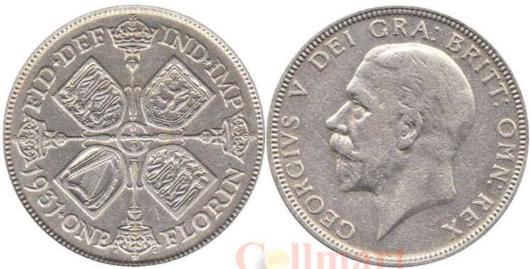 Великобритания. 2 шиллинга (флорин) 1931 год.	Георг V. 
