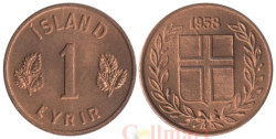 Исландия. 1 эйре 1958 год.