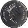  Канада. 25 центов 1993 год. Северный олень. (UNC) 