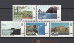 Набор марок. Острова Питкэрн 1993 год. Пейзажи острова Питкэрн. (5 марок)