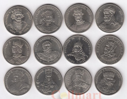 Польша. Набор монет 1979-1989 год. Польские короли. (12 штук)
