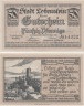  Бона. Германия. Бад-Лобенштайн 50 пфеннигов 1919 год. Нотгельд. (XF) 