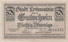  Бона. Германия. Бад-Лобенштайн 50 пфеннигов 1919 год. Нотгельд. (XF) 