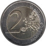  Словакия. 2 евро 2009 год. 10 лет монетарной политики ЕС (EMU) и введения евро. 