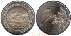 Германия. 2 евро 2007 год. Шверинский Замок, Мекленбург-Передняя Померания. (D)