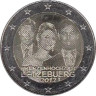  Люксембург. 2 евро 2012 год. Свадьба наследного Великого герцога Люксембурга Гийома и графини Стефании де Ланнуа. 