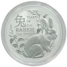  Австралия. 1 доллар 2023 год. Год кролика. (один кролик) 