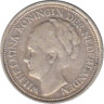  Нидерланды. 10 центов 1935 год. Вильгельмина I. 