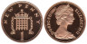  Великобритания. 1 новый пенни 1980 год. Герса. (Proof) 