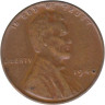  США. 1 цент 1940 год. Авраам Линкольн (пшеничный цент). (без отметки монетного двора) 