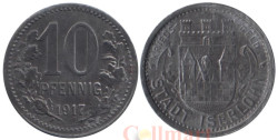 Германия. Изерлон. 10 пфеннигов 1917 год. Нотгельд.