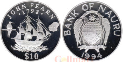Науру. 10 долларов 1994 год. Джон Фирн.