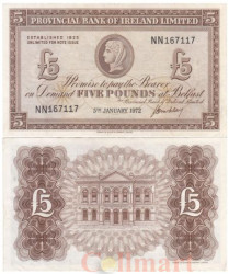 Бона. Северная Ирландия 5 фунтов 1972 год. Женщина. (XF)