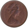  Великобритания. 2 новых пенса 1971 год. 