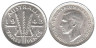  Австралия. 3 пенса 1943 год. Три колоска пшеницы. 