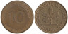  ФРГ. 10 пфеннигов 1992 год. (D) 