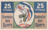  Бона. Германия. Кверн 25 пфеннигов 1921 год. Мельница. Нотгельд. (XF) 