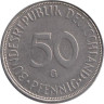  ФРГ. 50 пфеннигов 1971 год. (G) 