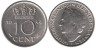  Нидерланды. 10 центов 1948 год. Королева Вильгельмина. 