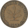  Германия (ФРГ). 5 пфеннигов 1950 год. Дубовые листья. (F) 